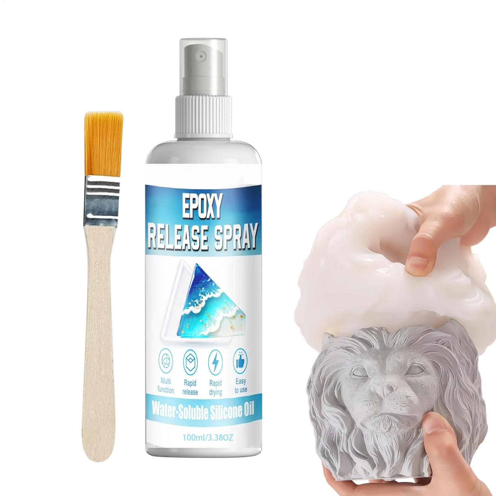 Release Spray Silicone - 100ml シリコーンリリーススプレー エポキシ樹脂リリーススプレー DIY モールド作成用リリーススプレー 速乾性