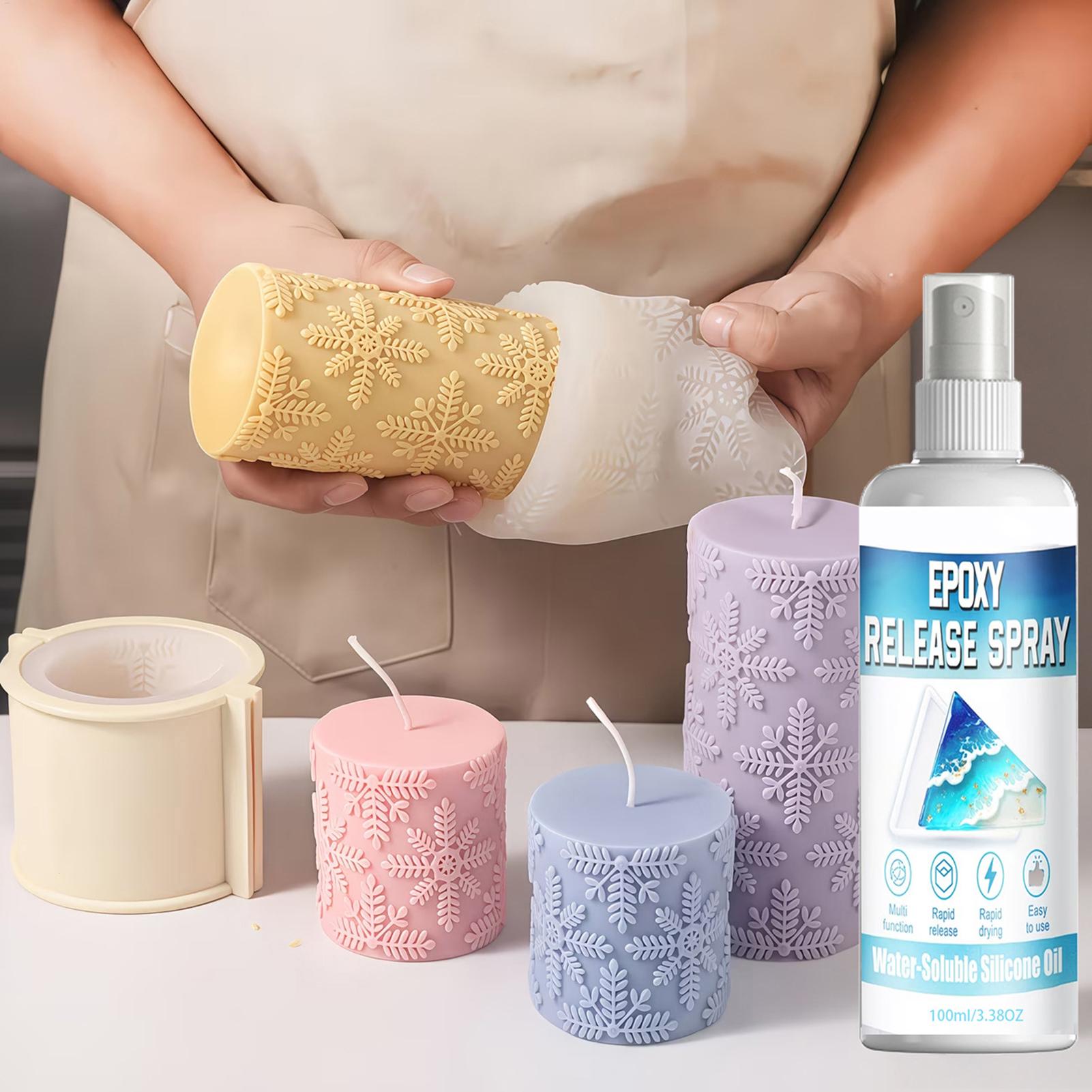 Release Spray Silicone - シリコンリリーススプレー、型抜きスプレー、ノンスティックシリコンモールドリリーススプレー、エポキシ樹脂、キャンドル、あらゆる型の簡単型抜き