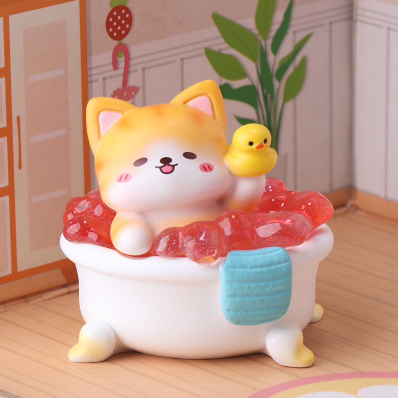 バスタイムニャークルー ブラインドボックス かわいいお風呂猫 - Resin Art Case のレビューと価格