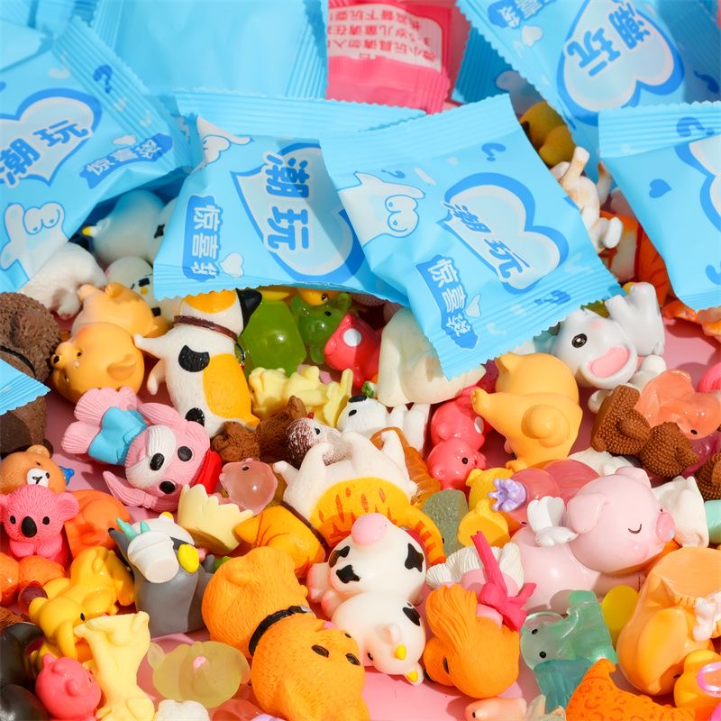 40 ピース/セットランダム漫画ブラインドボックス象動物ミニ - Resin Art Case のレビューと価格