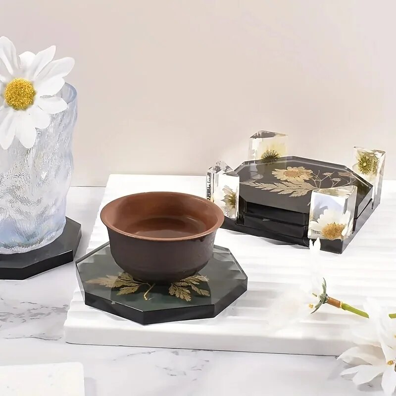 コースター樹脂モールドセットには、コースター収納ボックスモー - Resin Art Case のレビューと価格